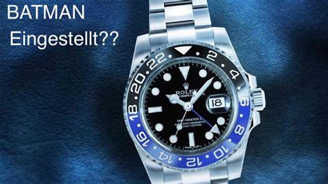 rolex batman wird eingestellt